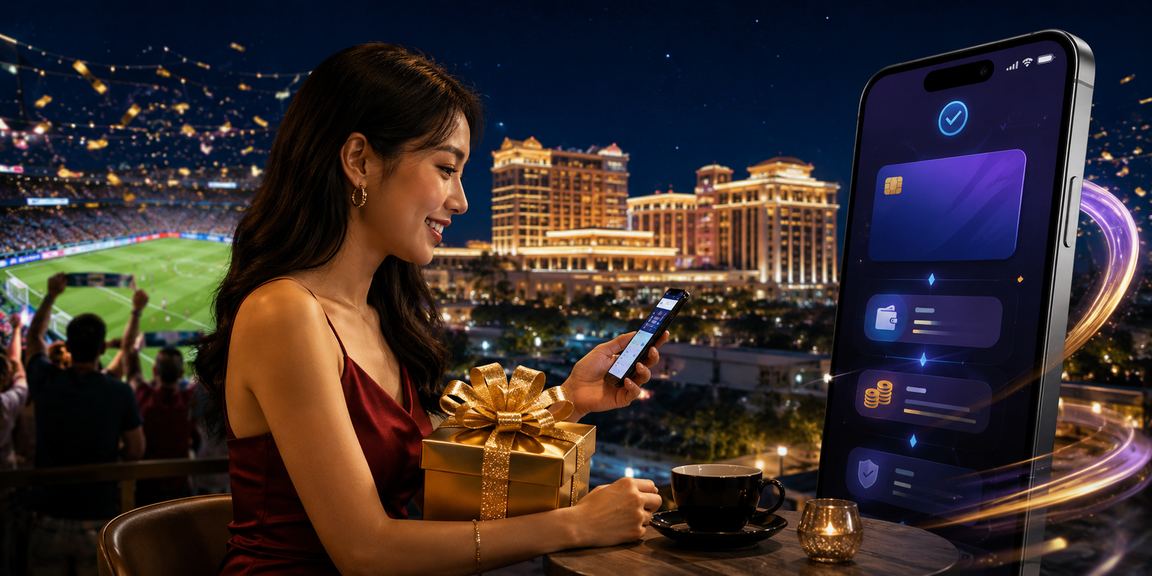 Pemain menikmati pertaruhan E-Sukan melalui telefon mudah alih di Genting Highlands