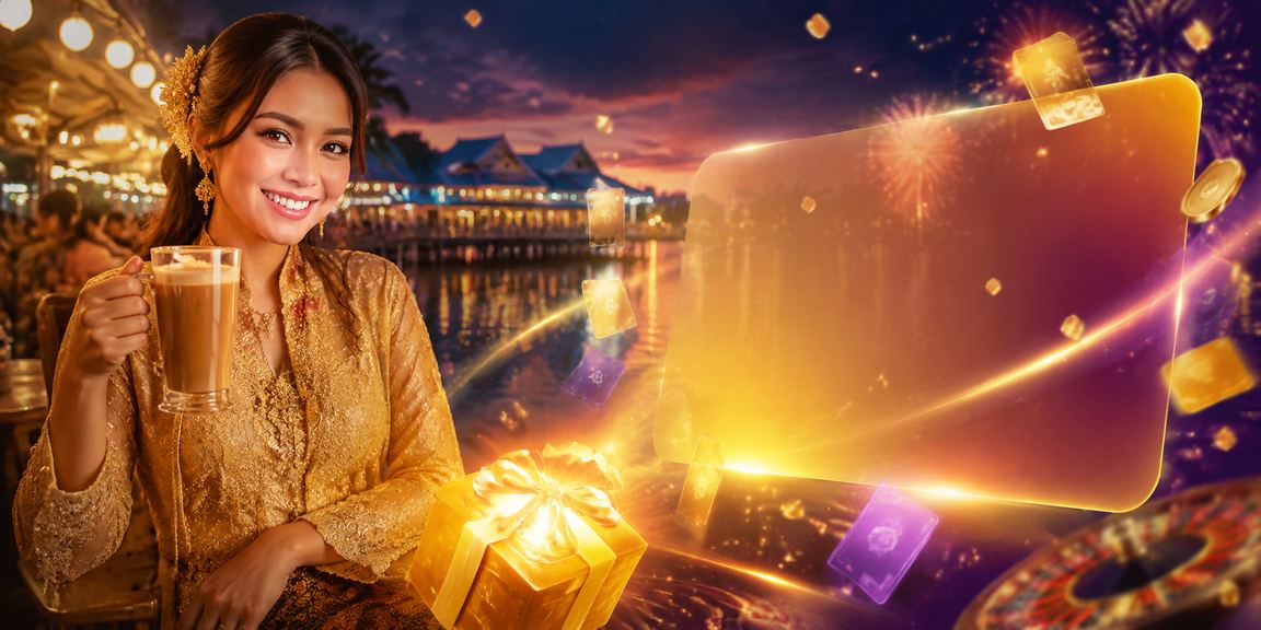 Pengguna Malaysia berbaju kebaya menggunakan aplikasi kasino mudah alih 81800 di telefon pintar
