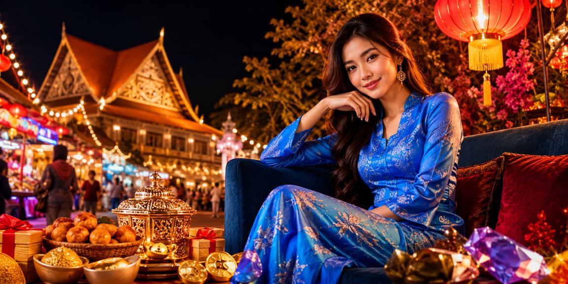 Pemain wanita berbaju kurung di Sarawak menikmati pengalaman pertaruhan dalam talian